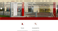 Desktop Screenshot of hno-praxispartnerschaft.de